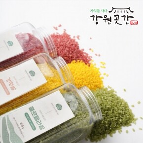 [원주] 연과미소 국내산 기능성쌀 750g 3종 선물세트 강황쌀 홍국쌀 클로렐라쌀