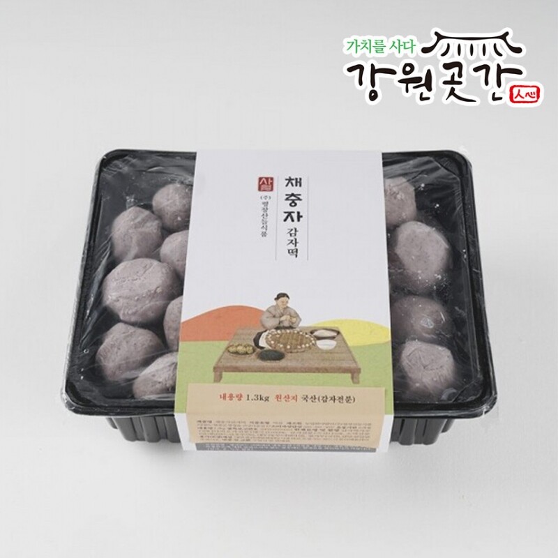 [평창] 채충자 수리취 찹쌀 시루떡 4팩(450g×4팩) 1.8kg - 강원곳간.com