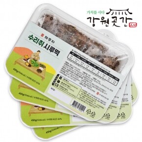 [평창] 채충자 수리취 찹쌀 시루떡 4팩(450g×4팩) 1.8kg