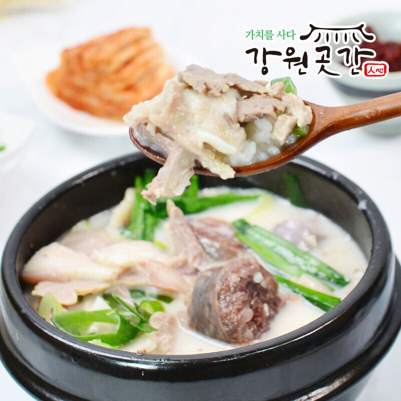 강원곳간 맛성비 순대국 돼지국밥 건더기만 180g - 강원곳간.com