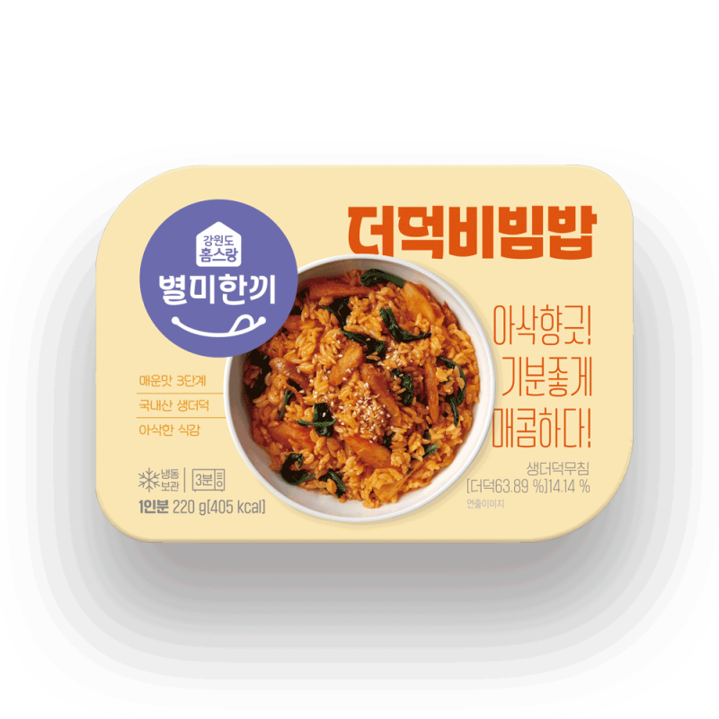홈스랑 냉동도시락 덮밥 6팩세트(매운잡채밥 횡성한우불고기 나물밥 시래기보리밥 더덕 비빔밥) - 강원곳간.com
