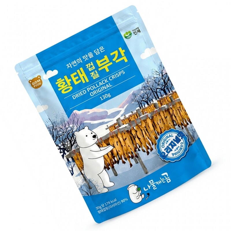 [인제]황태껍질부각 오리지널 130g - 강원곳간.com